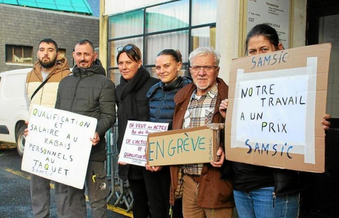 A Lannion, après une journée de grève, les agents de la société Samsic annoncent avoir obtenu gain de cause