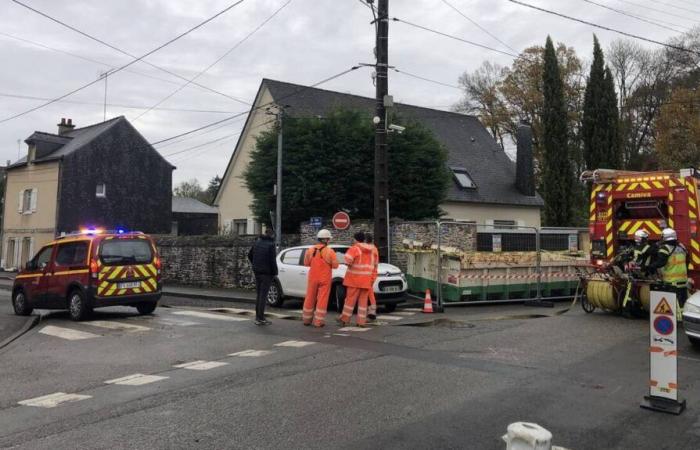 À Châteaubriant, la rue de la Vannerie touchée par une fuite de gaz ce lundi 25 novembre