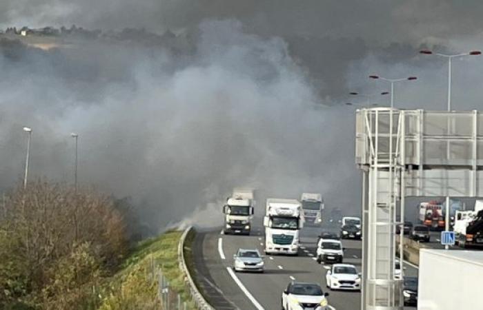 plusieurs entrepôts ravagés par les flammes, des images impressionnantes