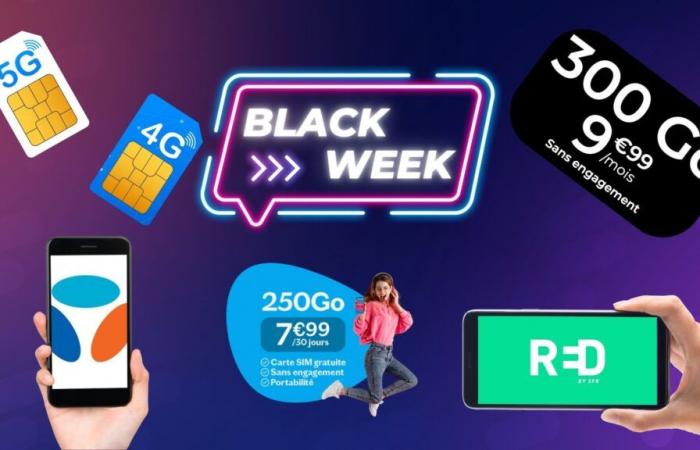 Bouygues, SFR, Sosh, Lebara, YouPrice… Des forfaits à prix exceptionnels, c’est tout ce qu’il y a pendant la Black Friday Week !