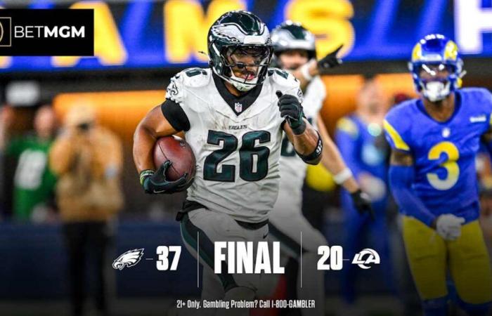 7 points à retenir de la victoire 37-20 des Eagles contre les Rams lors du Sunday Night Football