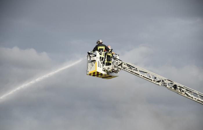 un important incendie en cours avenue de Lossburg