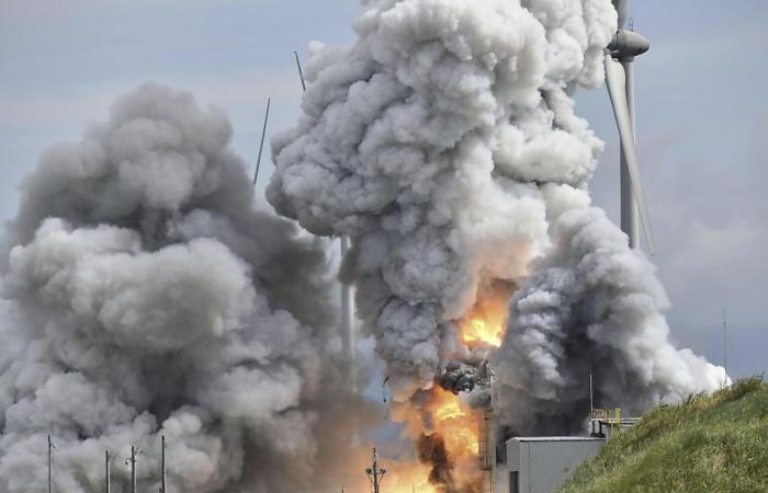 incendie sur le site d’essai de lancement de fusée