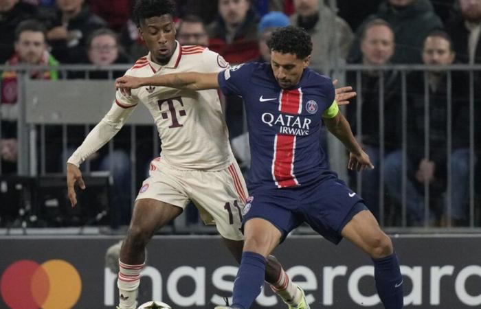 les Bavarois toujours dangereux sur le but parisien… Suivez le match de Ligue des Champions