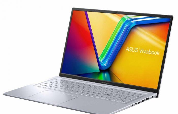 Promo 674 € Asus VivoBook 17 N3704VA-DRAU135W, ordinateur portable Ultrabook grand format 17″, aluminium argenté fin et léger sous Intel Core i5-13500H hautes performances