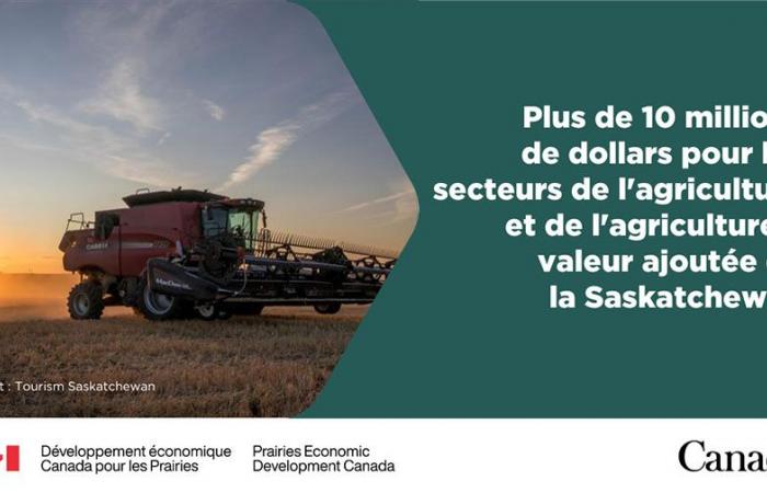 Le ministre Vandal annonce des investissements dans l’agriculture et l’agroalimentaire en Saskatchewan