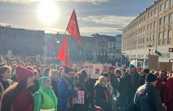 des milliers de manifestants à Liège, le point sur les actions menées en Wallonie et à Bruxelles