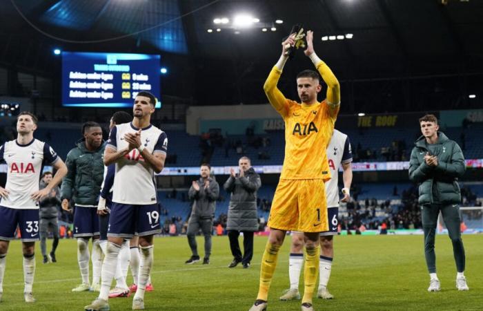 Vicario a joué une heure contre Manchester City avec une cheville cassée – Premier League – J14 – Manchester City-Tottenham (0-4)