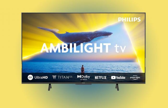 Ce téléviseur Philips Ambilight 4K a un prix dérisoire pour le Black Friday (-45%)