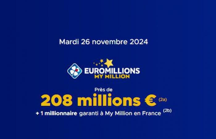 le tirage de ce mardi 26 novembre 2024, 212 millions d’euros gagnés [EN LIGNE]