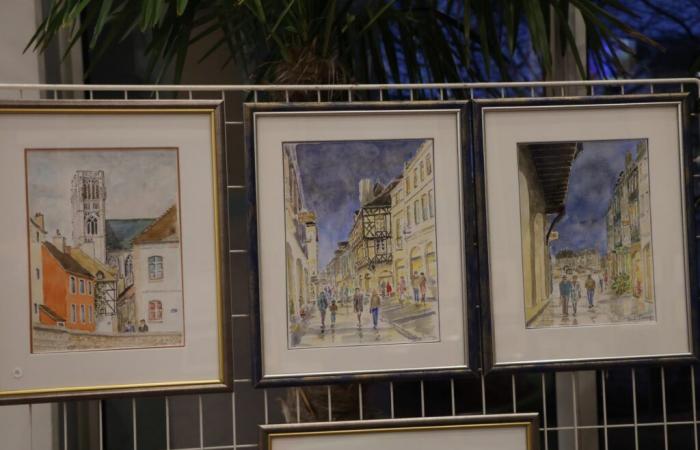 Les aquarelles de Jean-Luc Durand exposées dans la salle des fêtes de la mairie de Saint Rémy jusqu’au 8 janvier 2025. – info-chalon.com