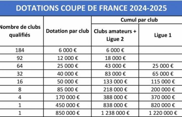 Coupe de France. Le huitième tour est un match à 25 000 €