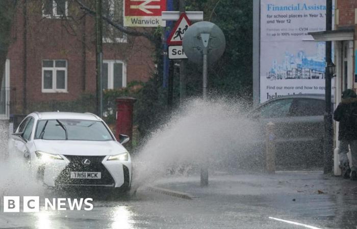 La tempête Conall apporte davantage de pluie dans certaines parties de l’Angleterre et du Pays de Galles