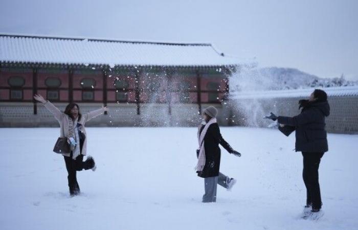 La plus grosse tempête de neige de novembre depuis un demi-siècle frappe Séoul et immobilise les vols