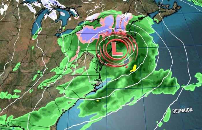 Une tempête, du froid et de la neige à effet de lac pourraient causer des problèmes.