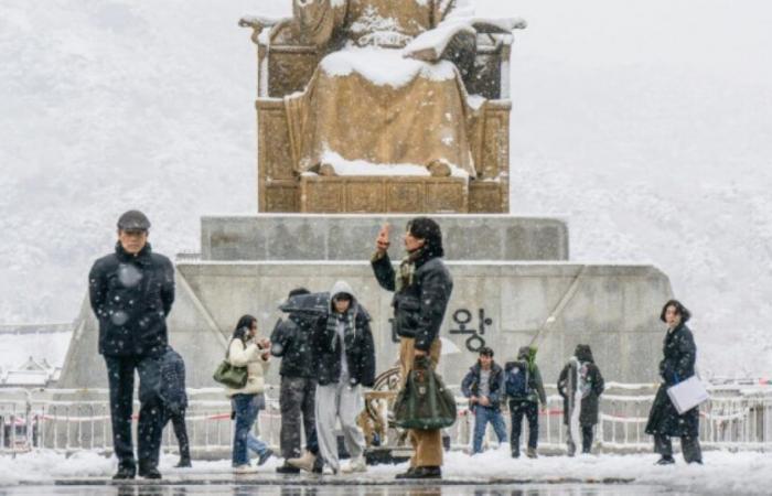 Chutes de neige record à Séoul pour le mois de novembre (agence météo) : Actualités