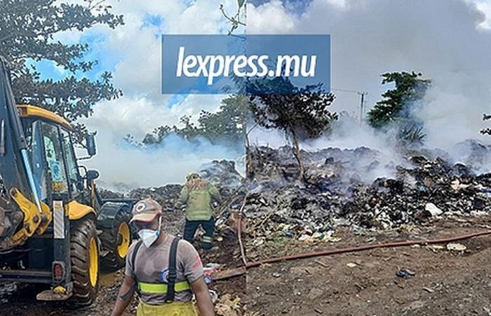 une deuxième station de décharge en feu