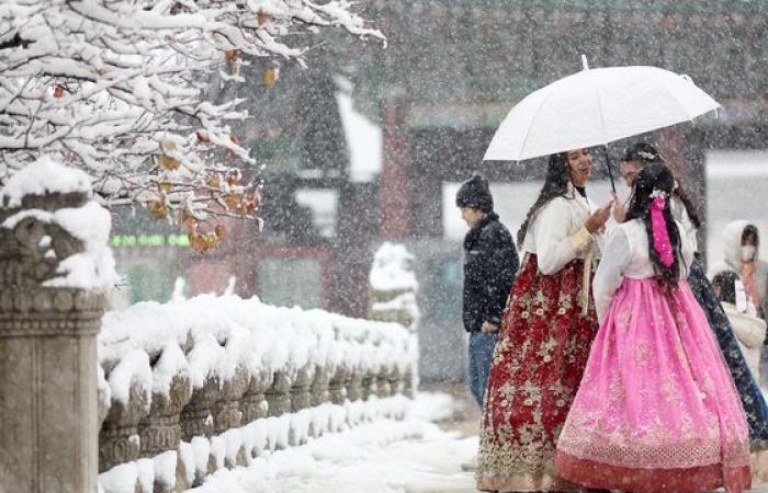 De fortes chutes de neige transforment la Corée en pays des merveilles hivernales — en images