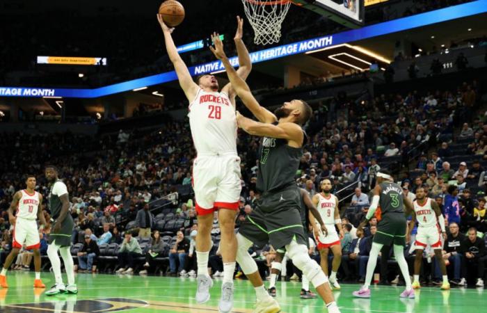 Alperen Sengun domine le « trop petit » Rudy Gobert alors que les Rockets scellent leur place en quarts de finale de la Coupe NBA