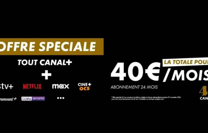 Profitez de l’OFFRE SPÉCIALE 40 ANS* pour les 40 ans de CANAL+