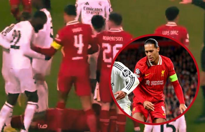 Les fans de Liverpool ont peut-être raté le moment de Van Dijk et Salah alors que Nunez tombait