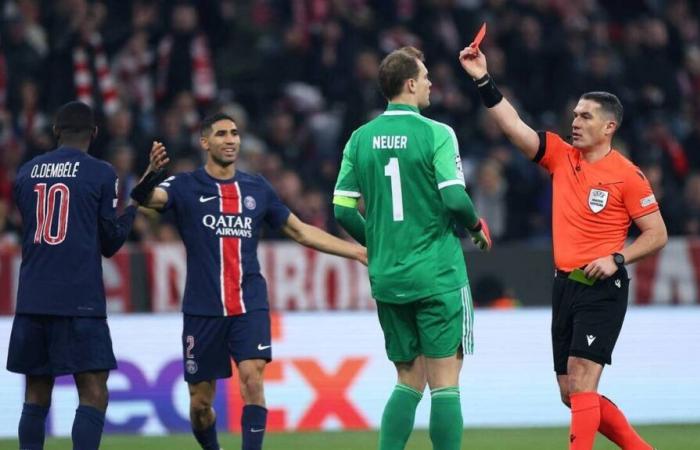 Bayern Munich – PSG. Huit jaunes, Dembélé expulsé… L’arbitre Istvan Kovacs a tiré les cartes