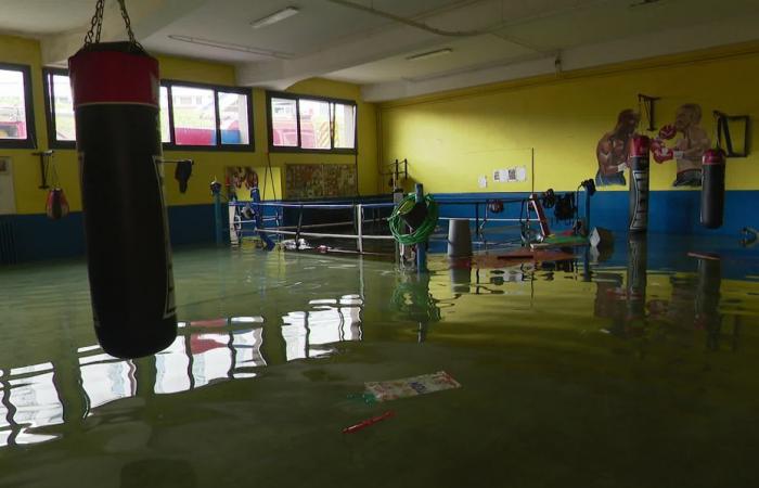 inondations à la Maison de la culture et à la Maison des sports à Nevers