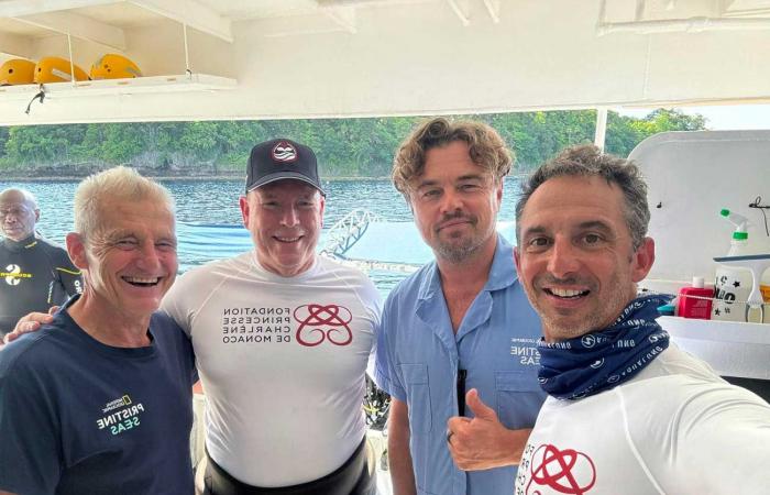 Le prince Albert II et Leonardo DiCaprio en expédition aux Îles Salomon