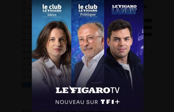 TF1+ poursuit sa croissance avec l’intégration de la chaîne Figaro TV et de ses contenus