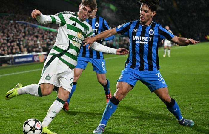 Bruges bat le Celtic et reste en lice pour les barrages de la Ligue des Champions