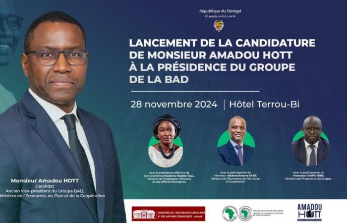 Présidence de la BAD : le Sénégal officialise son soutien à Amadou Hott