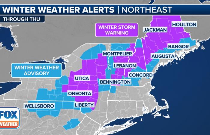 Une tempête hivernale accompagnée de fortes chutes de neige fait des ravages lors des voyages de Thanksgiving