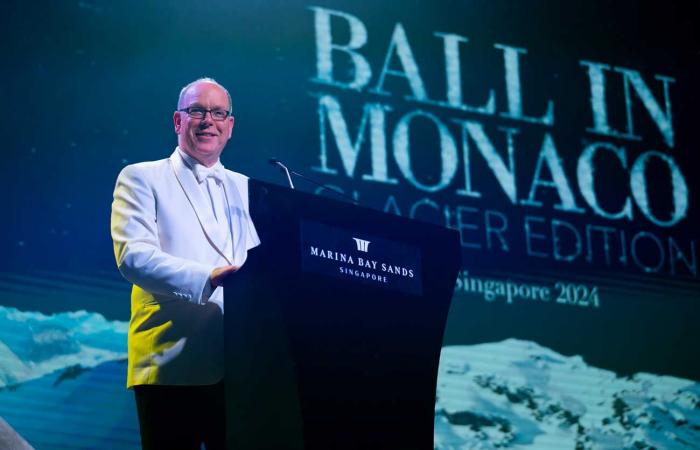 Le bal gelé du Prince Albert II à Singapour