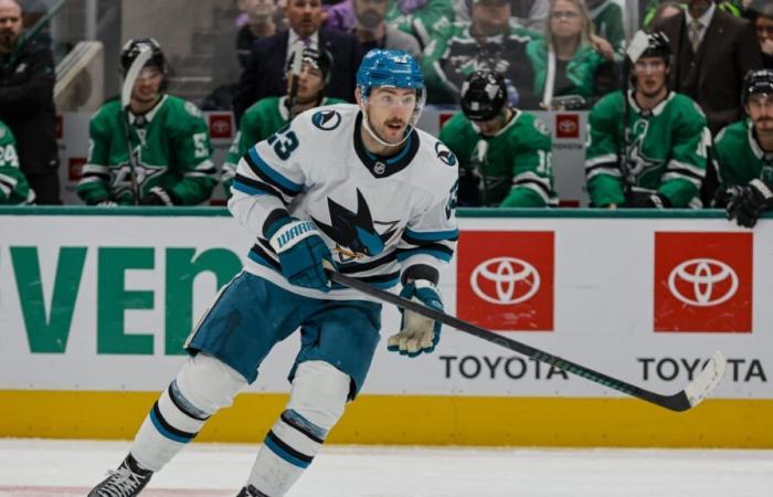 Goodrow sur la liste des blessés des Sharks