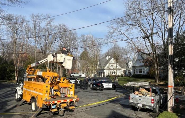 Un homme électrocuté après avoir accroché des lumières de Noël