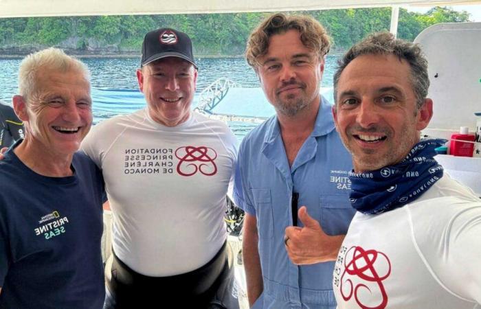 Le prince Albert II et Leonardo DiCaprio en expédition aux Îles Salomon