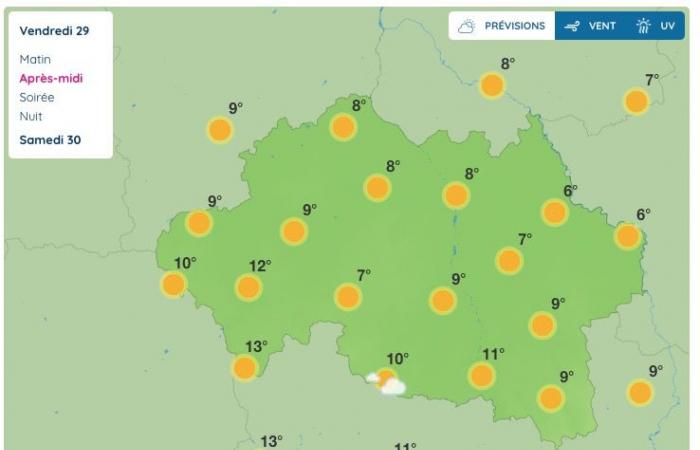 Allier (météo) – Quel temps fera-t-il vendredi 29 novembre ?