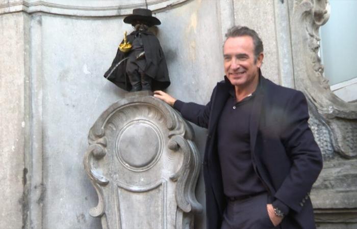 Jean Dujardin vu à Bruxelles aux côtés de Manneken-Pis pour une raison bien particulière