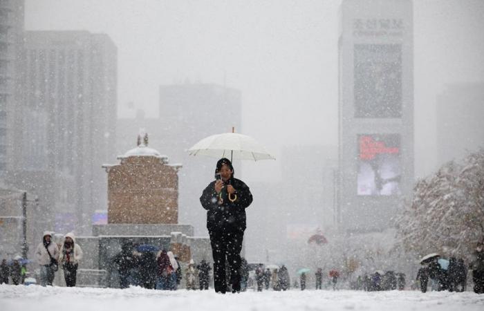 2ème jour de neige, 40 cm dans certaines zones de Séoul