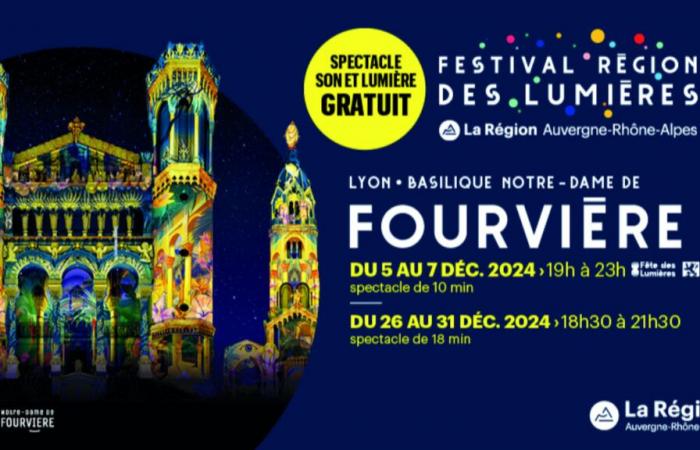 Find the Festival Région des Lumières in Fourvière in December!