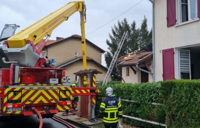 Péronnas. Un incendie se déclare dans les combles d’une maison