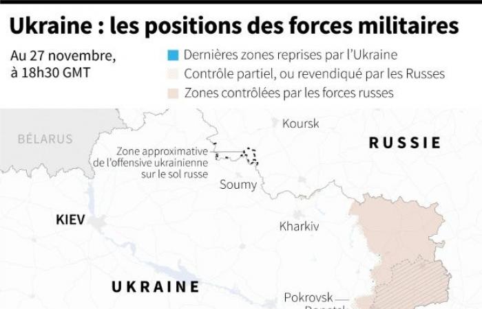 Une attaque russe massive répond aux tirs de missiles américains ATACMS, déclare Poutine – 28/11/2024 à 13h22