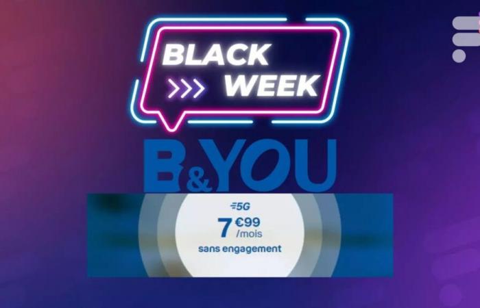 Bouygues Telecom propose un superbe forfait 5G 130 Go à seulement 7,99€/mois pour le Black Friday