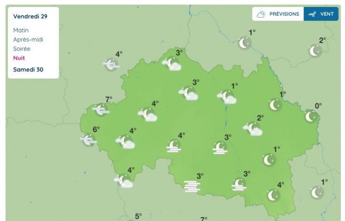 Allier (météo) – Quel temps fera-t-il vendredi 29 novembre ?