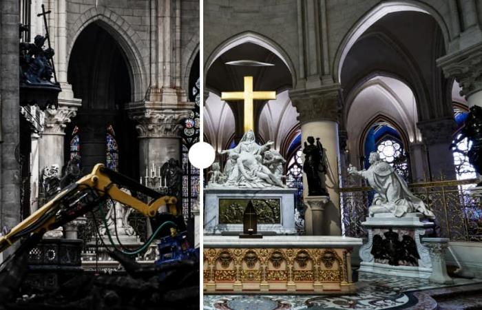 images de la cathédrale restaurée après cinq ans de travaux