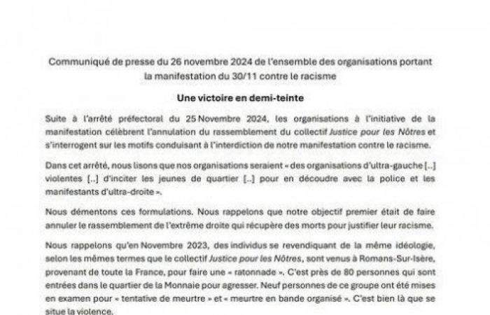 les manifestations “autorisées” par le tribunal ce samedi 30 novembre – ???? Info Libertaire