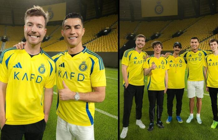 MrBeast partage une nouvelle photo avec Cristiano Ronaldo sous le maillot d’Al-Nassr avant une « grande vidéo »