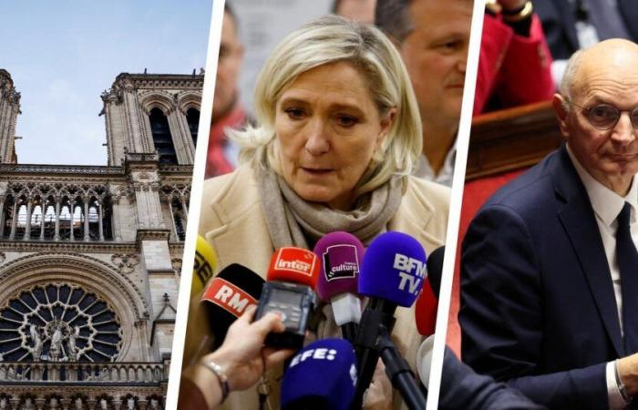 Notre-Dame se dévoile, Marine Le Pen fait monter les enchères contre Barnier, vers un délit d’homicide routier… Les 3 infos à retenir à la mi-journée