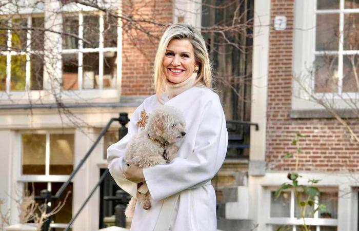 La famille royale néerlandaise pose avec son chien au béguinage d’Amsterdam pour la traditionnelle séance photo de fin d’année