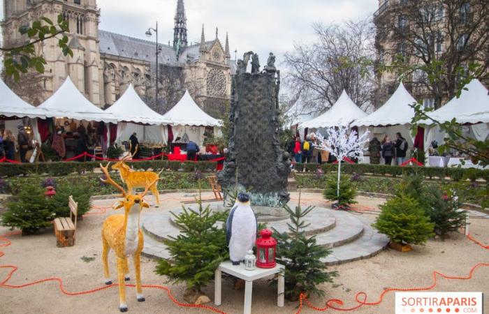 Le charmant marché de Noël de Notre-Dame de Paris en l’honneur des artistes-artisans français